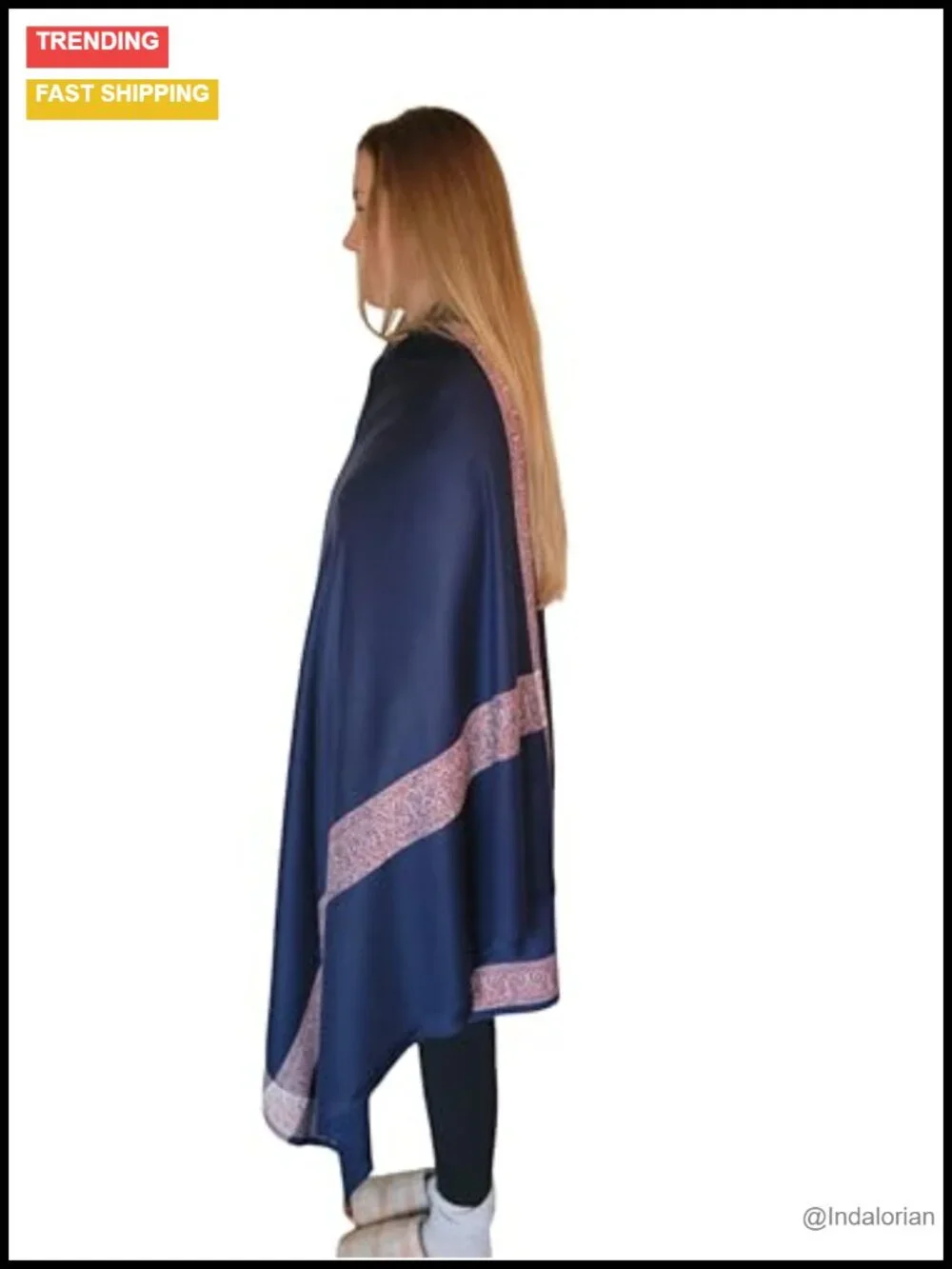 Oversize Wool Blend Meditation Shawl, Prayer Wrap & Throw Blanket